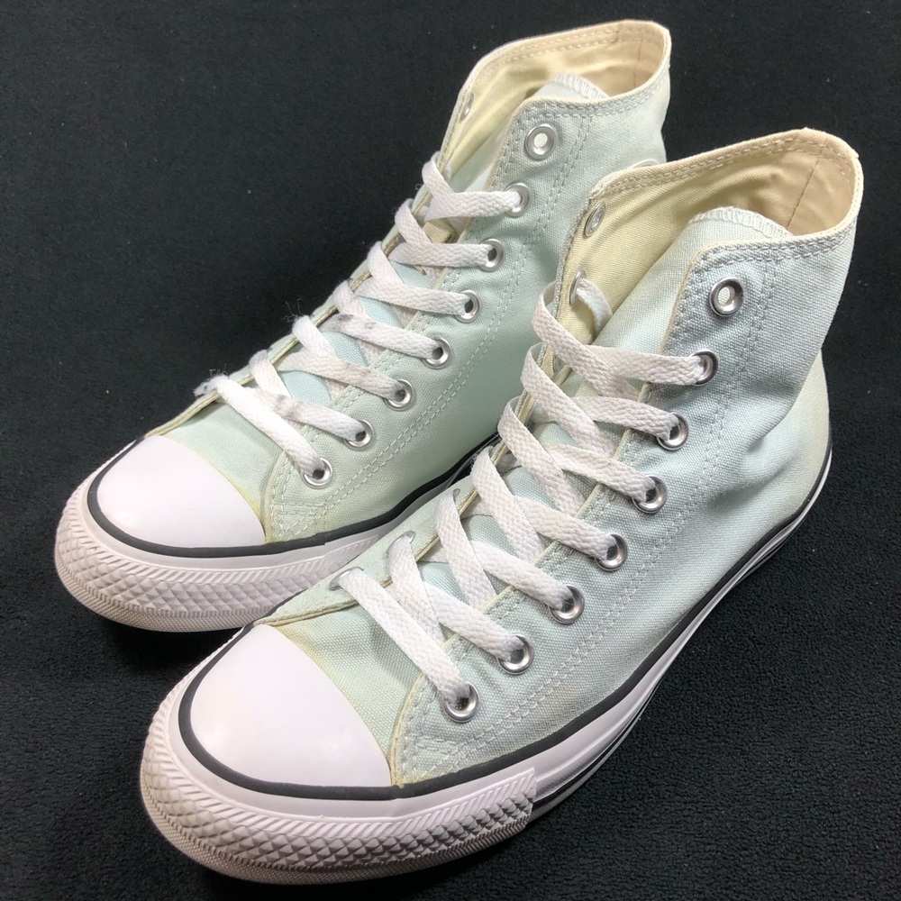 Converse High-Top Sneakers - Mint Green & White